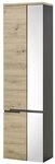 BEGA BBK H&auml;ngeschrank Grau / Artisan Eiche Dekor - 50x176x31cm (BxHxT)