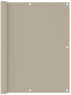 vidaXL Seitenmarkise 120 x 400 cm Balkon-Sichtschutz Beige 120x400 cm Oxford-Gewebe
