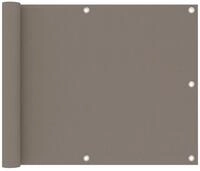 vidaXL Seitenmarkise 75 x 500 cm Balkon-Sichtschutz Taupe 75x500 cm...