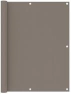 vidaXL Seitenmarkise 120 x 400 cm Balkon-Sichtschutz Taupe 120x400 cm...