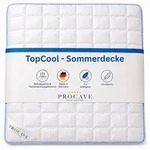 PROCAVE Sommerbettdecke TopCool Sommerbettdecke atmungsaktiv gegen Schwitzen,...