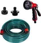 Einhell Pumpenschlauch, (Set), 20m Gartenschlauch inkl. Adapter und...