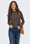 ONLY Langarmshirt ONLEMMA L/S HIGH NECK TOP Materialmix