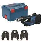 Bosch Professional Werkstattpresse GPT 18V-19, Solo, inkl. 3 Pressbacken