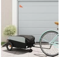 vidaXL Fahrradlastenanh&auml;nger, Fahrradanh&auml;nger Schwarz 30 kg Eisen