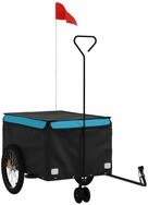 vidaXL Fahrradkinderanh&auml;nger, Fahrradanh&auml;nger Schwarz und Blau 45 kg Eisen