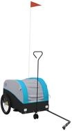 vidaXL Fahrradlastenanh&auml;nger Fahrradanh&auml;nger Schwarz und Blau 30 kg Eisen
