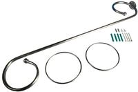 Liedeco Gardinenstange Baldachingarnitur, &Oslash; 12 mm, 1-l&auml;ufig, Fixma&szlig;, mit...
