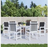 vidaXL Polsterauflage, Gartenstuhlauflagen f&uuml;r Niedriglehner 6 Stk. Schwarz