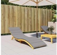 vidaXL Sitzkissen vidaXL Sonnenliegen-Auflagen Oxford Stoff Grau