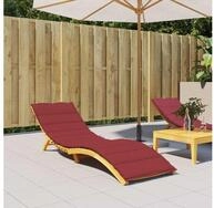 vidaXL Sitzkissen vidaXL Sonnenliegen-Auflagen Oxford Stoff Weinrot