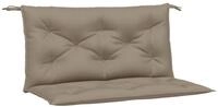 vidaXL Sitzauflage Gartenbank-Auflagen 2 Stk. Taupe 100x50x7 cm Oxford-Gewebe,...