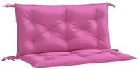vidaXL Sitzauflage Gartenbank-Auflagen 2 Stk. Rosa 100x50x7 cm Stoff, (2 St)
