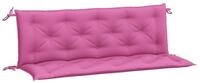 vidaXL Sitzauflage Gartenbank-Auflagen 2 Stk. Rosa 150x50x7 cm Stoff, (2 St)