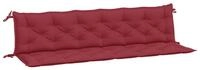 vidaXL Sitzauflage Gartenbank-Auflagen 2 Stk. Weinrot 200x50x7 cm...