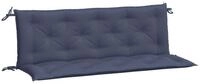 vidaXL Sitzauflage Gartenbank-Auflagen 2 Stk. Marineblau 150x50x7 cm...