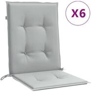 vidaXL Sitzkissen vidaXL Niedriglehner-Auflagen 6 Stk. Melange Hellgrau...