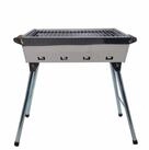 Grillpeter Holzkohlegrill Mangal Grill Riga Edelstahl Campinggrill mit Klappbeinen