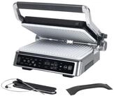 Genius Kontaktgrill Genius Chef Kontakgrill, Elektrogrill Edelstahl f&uuml;r Sandwiches