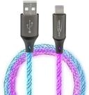 ANSMANN AG Ladekabel 100 cm USB-A auf USB Typ C mit LED-Licht USB-Kabel, (100 cm)