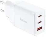 D-Link USB-Verteiler DCP-651 65W GaN Ladeger&auml;t USB-C USB-A Netzteil Schwarz