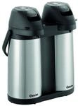 Bartscher Pump-Isolierkanne Doppel-Isolierpumpkanne Duo 1,9L-ST, 2 x 1,9 Liter,