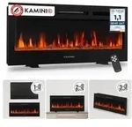 KAMINIO Elektrokamin MARLON, 3in1 Kamin: Elektrischer Stand-, Wand- und...