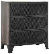 vidaXL Mehrzweckschrank Aufbewahrungsschrank Grau 72x36x82 cm Metall und MDF...