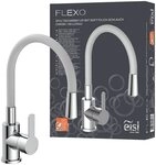 Eisl Sp&uuml;ltischarmatur Flexo K&uuml;chenarmatur, flexibel, Soft-Touch, Eco-Click,