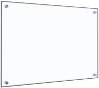 vidaXL K&uuml;chenr&uuml;ckwand, Spritzschutz K&uuml;che Transparent 70x50 cm Hartglas