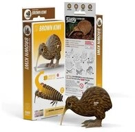 BrainBox Spiel EUGY - 3D Bastelset Brauner Kiwi