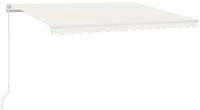 vidaXL Markise Markise Manuell Einziehbar 400x350 cm Creme (1-St)