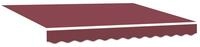 vidaXL Markise Markisenersatzstoff Bordeauxrot 330 x 195 cm Polyester (1-St) rot
