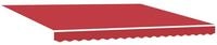 vidaXL Markise Markisenersatzstoff Rot 4 x 3 m Polyester (1-St)