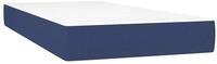 Boxspringmatratze Taschenfederkernmatratze Mittel Blau 120x190x20 cm Stoff,...