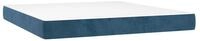 Boxspringmatratze Taschenfederkernmatratze Mittel Dunkelblau 160x210x20 cm Samt,