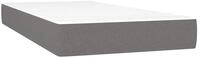 Boxspringmatratze Taschenfederkernmatratze Mittel Dunkelgrau 120x190x20 cm...