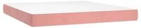 Boxspringmatratze Taschenfederkernmatratze Mittel Rosa 160x220x20 cm Samt,...