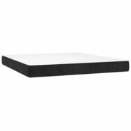 Boxspringmatratze Taschenfederkernmatratze Mittel Schwarz 160x220x20 cm Samt,...