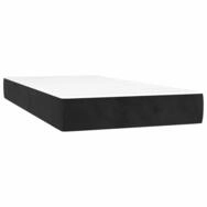 Boxspringmatratze Taschenfederkernmatratze Mittel Schwarz 80x220x20 cm Samt,...