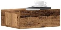 vidaXL Gartentisch, H&auml;ngender Nachttisch Altholz-Optik 40x32x15 cm...