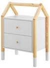 Juskys Nachttisch Enny, sicherer Stand, geringe H&ouml;he, modernes Hausdesign