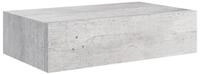 vidaXL Wandregal, Regal mit Schublade Betongrau 40x23,5x10 cm MDF