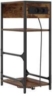vidaXL Nachttisch Nachttisch Ger&auml;ucherte Eiche 40 x 27 x 76 cm Holzwerkstoff...