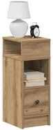vidaXL Nachttisch, Nachttische 2 Stk. mit Schublade Artisan-Eiche 25x31x66 cm