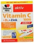 Doppelherz DOPPELHERZ Vitamin C 1000+D3+Zink DIRECT Pellets 20 St&uuml;ck Pellets
