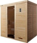 weka Sauna Kemi, BxTxH: 195 x 145 x 200 cm, 45 mm, (Set) 7,5 kW-Ofen mit...