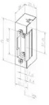 effeff T&uuml;r&ouml;ffner Assa Abloy effeff Elektro-T&uuml;r&ouml;ffner ohne Stulp. 12V
