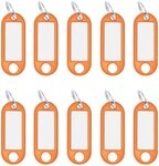 WEDO Schl&uuml;sselanh&auml;nger Schl&uuml;sselanh&auml;nger mit Ring 18mm VE=10 St&uuml;ck orange