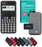 CASIO Taschenrechner fx-810DE CW inkl. Schutztasche Hellgrau & Fachbuch (96 Seiten,